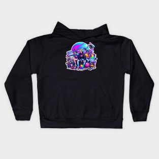 90s Kids Graphic Tee Kids Hoodie